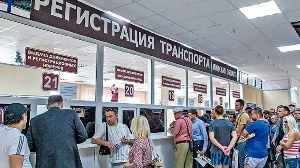 Действия заявителей при предоставлении государственной услуги по регистрации транспортных средств.